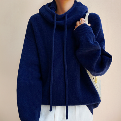 Michaela | Damen Winter Pullover mit Schalkragen
