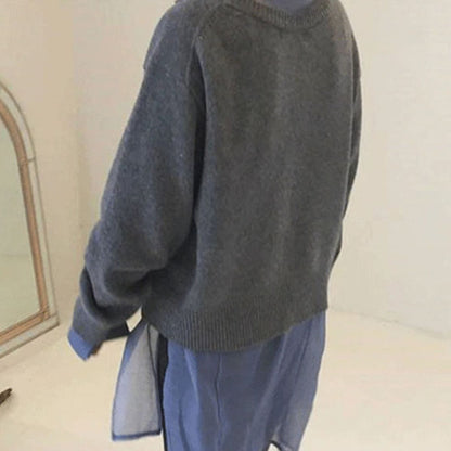 Lydia | Damen Winter Strickjacke mit Knöpfen