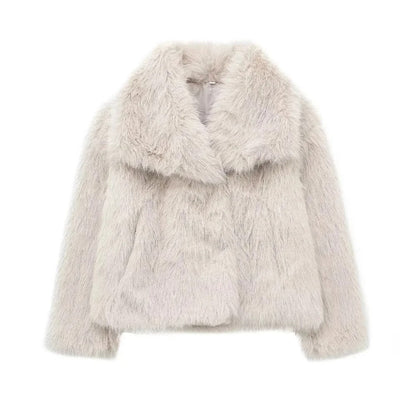 Johanna | Damen Winter Jacke aus weichem Kunstpelz