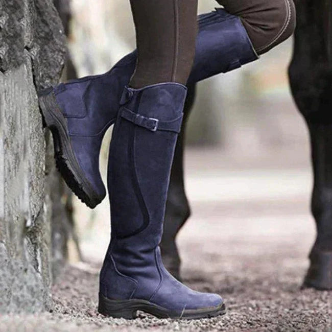 Britta | Damen Winter Reitstiefel kniehoch
