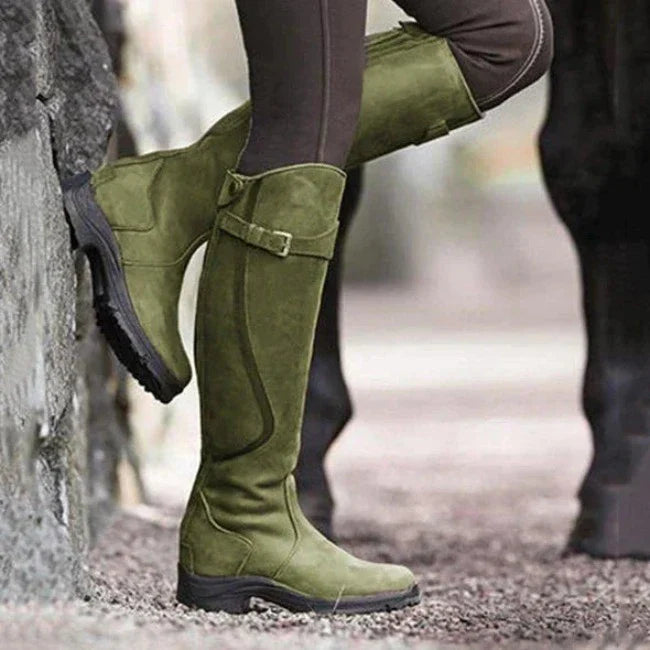 Britta | Damen Winter Reitstiefel kniehoch