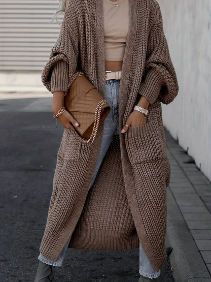 Theresa | Damen Langer Strickcardigan