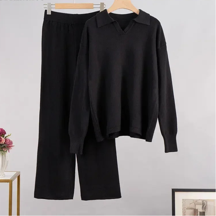 Leonie | Damen Gemütliches Winter Relaxed Strick Set