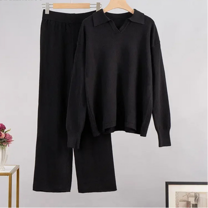 Leonie | Damen Gemütliches Winter Relaxed Strick Set