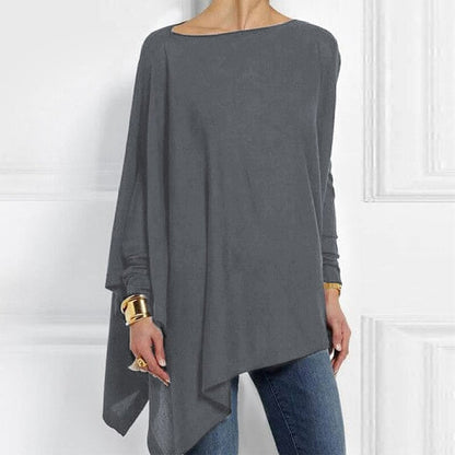Viviane | Damen Winter Asymmetrisches Loose-Fit Top