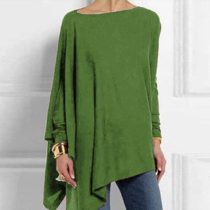 Viviane | Damen Winter Asymmetrisches Loose-Fit Top