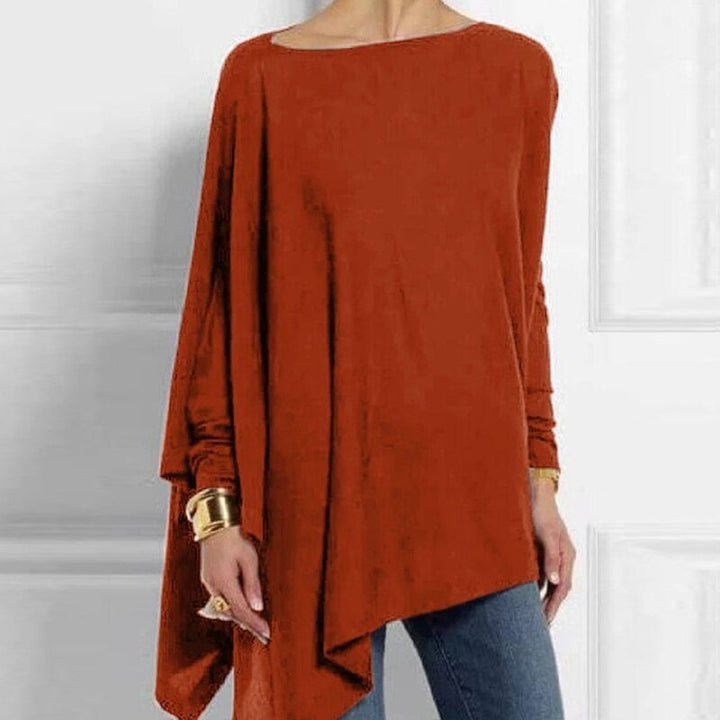 Viviane | Damen Winter Asymmetrisches Loose-Fit Top